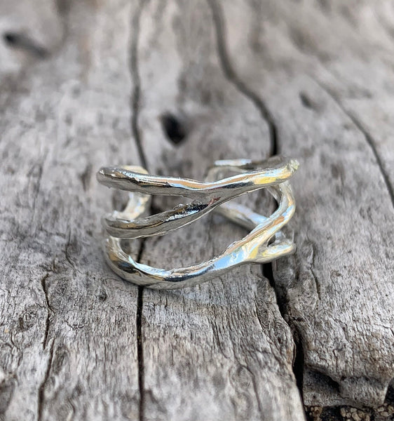 Sterling Silver Adjustable Branch Ring