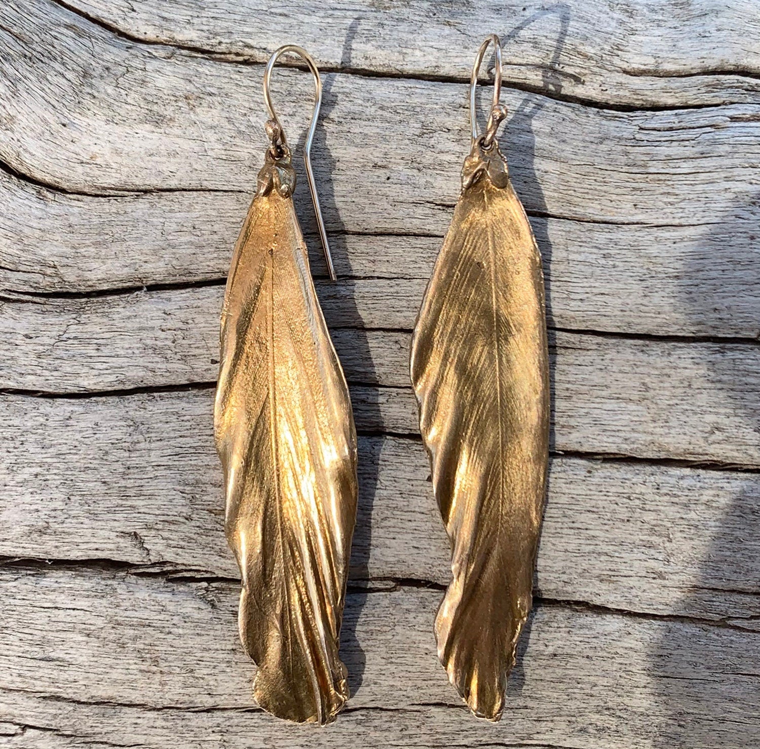 Sterling Silver Feather Earrings